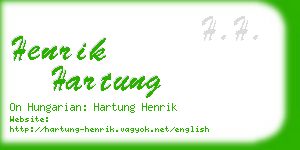 henrik hartung business card